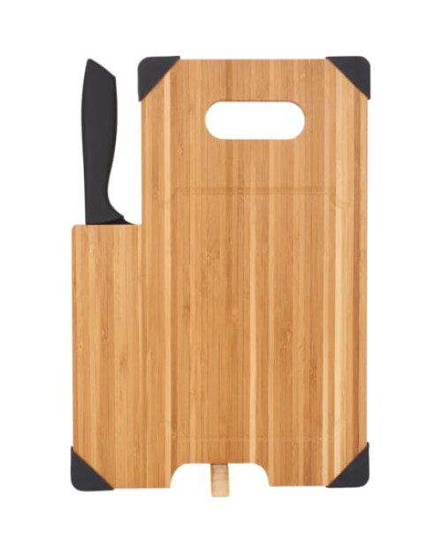 Planche à découper en bambou avec couteau Planche à découper en bambou avec couteau