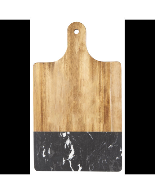 Planche à découper en marbre noir et bois Planche à découper en marbre noir et bois