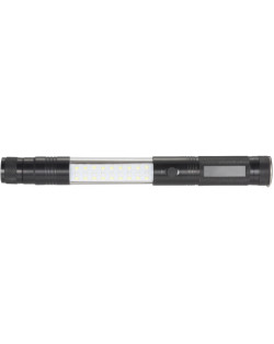 Lampe de poche LED COB magnétique télescopique avec lumière latérale