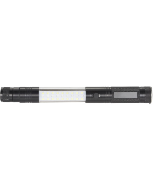 Lampe de poche LED COB magnétique télescopique avec lumière latérale Lampe de poche LED COB magnétique télescopique avec lumière latérale
