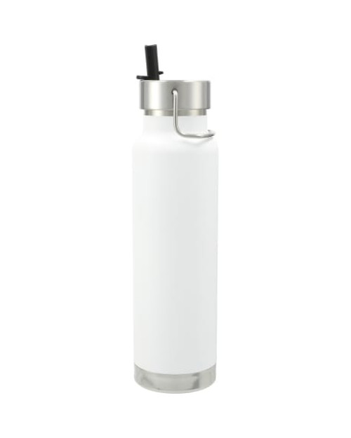 Bouteille isolée sous vide Thor en cuivre, couvercle en paille de 25oz Bouteille isolée sous vide Thor en cuivre, couvercle en paille de 25oz