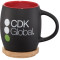 Tasse en céramique Hearth avec couvercle/sous-verre en bois 15oz