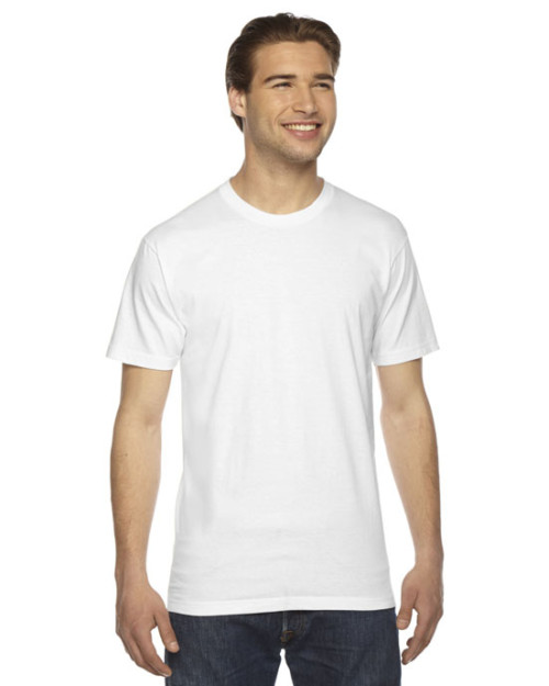 T-shirt unisexe à manches courtes en jersey fin de American Apparel