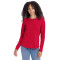 T-shirt décontracté à manches longues pour femme