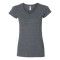T-shirt softstyle à col en V pour femmes