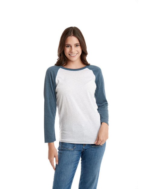 T-shirt unisexe Tri-mélange à manches raglan 3/4 T-shirt unisexe Tri-mélange à manches raglan 3/4
