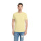 T-shirt suédé ajusté pour homme Premium à col rond