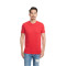 T-shirt suédé ajusté pour homme Premium à col rond
