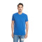 T-shirt suédé ajusté pour homme Premium à col rond