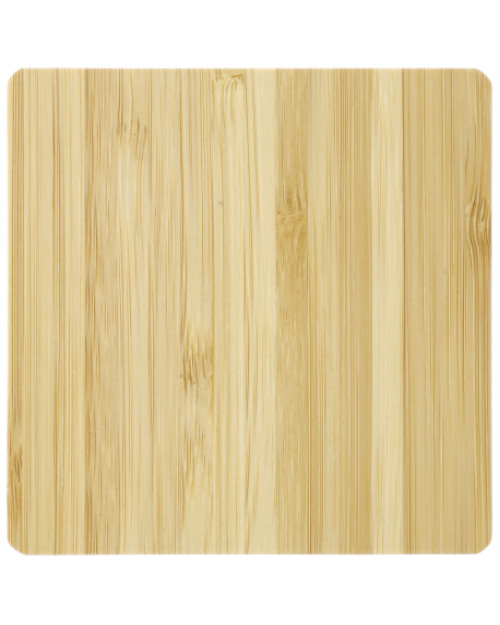 Tapis de chargement sans fil en bambou avec deux sorties Tapis de chargement sans fil en bambou avec deux sorties