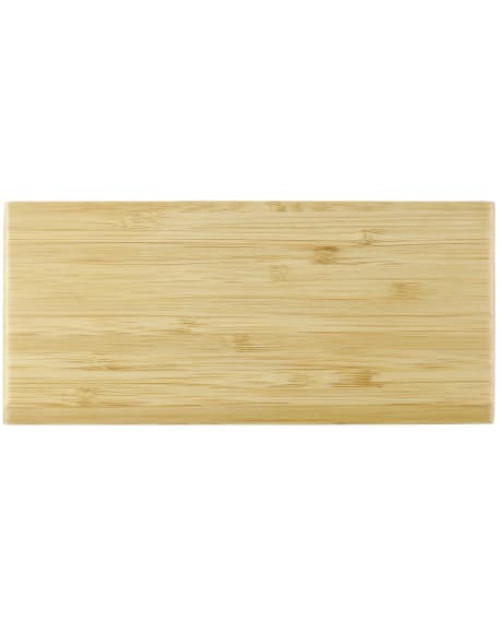 Horloge de bureau à chargement sans fil en bambou Horloge de bureau à chargement sans fil en bambou