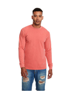 Col rond pour adulte Inspired Dye à manches longues avec poche de Next Level