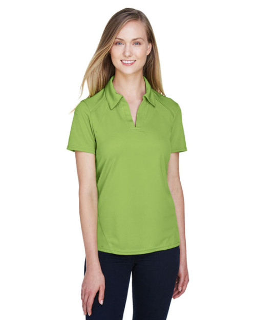 Polo performance pour femme de North End SportMD Rouge en piqué de polyester recyclé Polo performance pour femme de North End SportMD Rouge en piqué de polyester recyclé