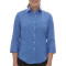 Chemise en sergé pour dames à manches 3/4
