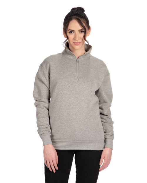 Quart de zip en polaire unisexe
