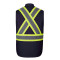 L01295 - Titan - Gilet en toile de coton haute visibilité pour hommes avec doublure Sherpa