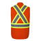 L01295 - Titan - Gilet en toile de coton haute visibilité pour hommes avec doublure Sherpa