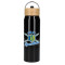 Bouteille Billy en aluminium ECO de 26 oz avec couvercle en bambou FSC