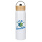 Bouteille Billy en aluminium ECO de 26 oz avec couvercle en bambou FSC