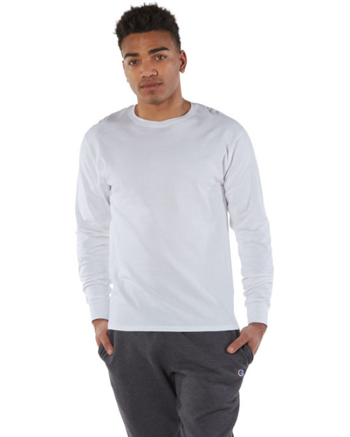 Champion - T-shirt pour adulte en coton filé à manches longues Champion - T-shirt pour adulte en coton filé à manches longues