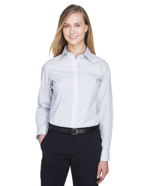 Chemise à carreaux Tattersall pour femme Collection CrownMC de Devon & Jones Chemise à carreaux Tattersall pour femme Collection CrownMC de Devon & Jones