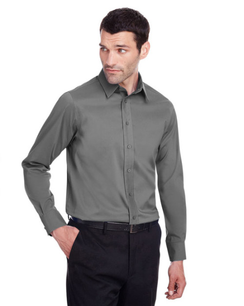 Collection Crown pour homme Chemise extensible de coupe ajustée en drap léger Collection Crown pour homme Chemise extensible de coupe ajustée en drap léger