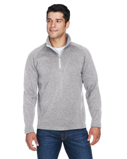Chandail pour adulte Bristol en molleton tricot chandail avec glissière mi-hauteur de Devon & Jones Chandail pour adulte Bristol en molleton tricot chandail avec glissière mi-hauteur de Devon & Jones
