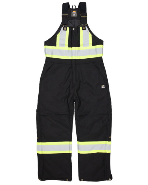 Salopette à bretelles isolée Arctic rayée de sécurité pour hommes Salopette à bretelles isolée Arctic rayée de sécurité pour hommes