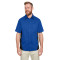 Flash IL - Chemise à manches courtes pour homme de taille longue à blocs de couleur