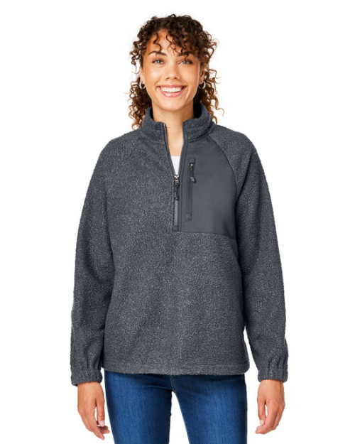 Chandail Aura en polaire à quart de zip pour femme