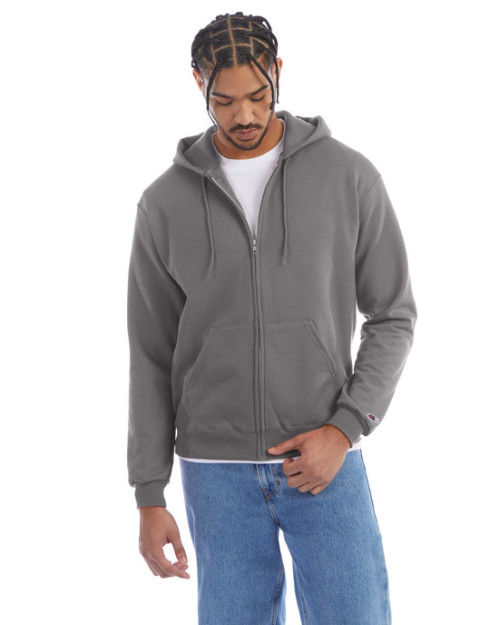 Champion Double Dry EcoMD - 12 oz/verge, Haut à capuchon avec glissière pleine longueur Champion Double Dry EcoMD - 12 oz/verge, Haut à capuchon avec glissière pleine longueur