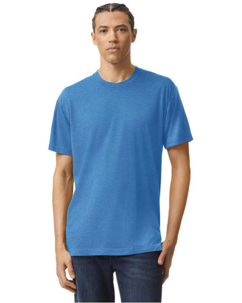 T-shirt de piste unisexe Triblend de American Apparel à manches courtes T-shirt de piste unisexe Triblend de American Apparel à manches courtes